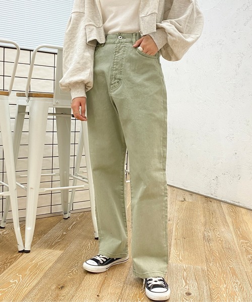 apres jour（アプレジュール）の「カラーハイウエストデニム【ZOZOTOWN限定アイテム】（デニムパンツ・レディース・オレンジ/ピンク/ラベンダー/ミント・LARGE/MEDIUM/SMALL/X-LARGE）」の6枚目の写真