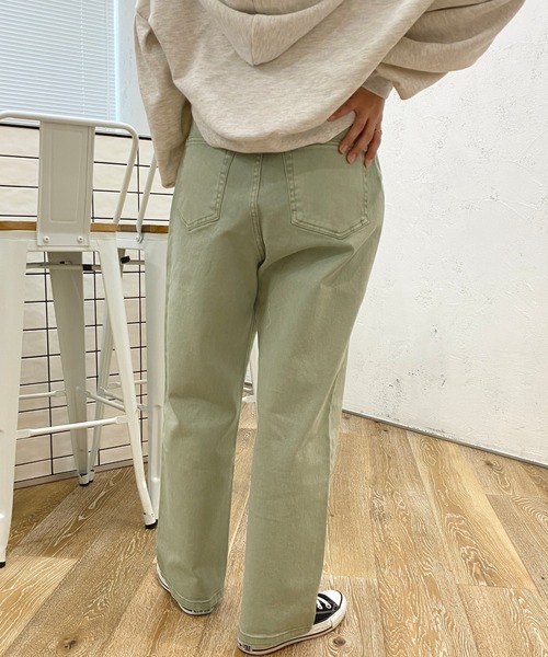 apres jour（アプレジュール）の「カラーハイウエストデニム【ZOZOTOWN限定アイテム】（デニムパンツ・レディース・オレンジ/ピンク/ラベンダー/ミント・LARGE/MEDIUM/SMALL/X-LARGE）」の8枚目の写真