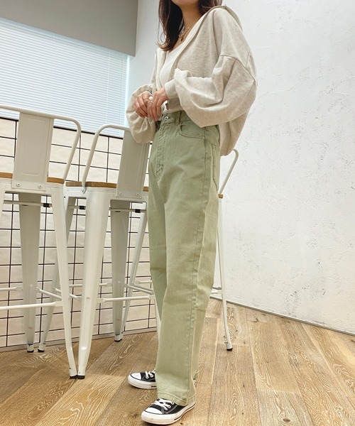 apres jour（アプレジュール）の「カラーハイウエストデニム【ZOZOTOWN限定アイテム】（デニムパンツ・レディース・オレンジ/ピンク/ラベンダー/ミント・LARGE/MEDIUM/SMALL/X-LARGE）」の11枚目の写真