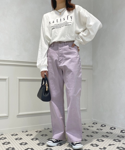 apres jour（アプレジュール）の「カラーハイウエストデニム【ZOZOTOWN限定アイテム】（デニムパンツ・レディース・オレンジ/ピンク/ラベンダー/ミント・LARGE/MEDIUM/SMALL/X-LARGE）」の16枚目の写真