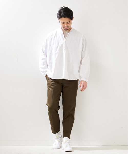 417 EDIFICE（フォーワンセブンエディフィス）の「"テーパード"【allery / アレリ―】スラックス（スラックス・メンズ・ベージュ/カーキ・SMALL/MEDIUM/LARGE）」の13枚目の写真