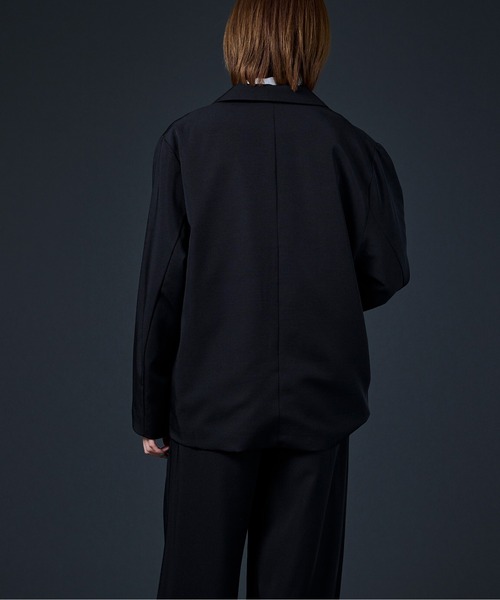 Ellno Loset（エルノロゼット）の「ダブルテーラードジャケット（テーラードジャケット・メンズ・ブルーグリーン/チャコールグレー/ブラック・MEDIUM/LARGE）」の10枚目の写真