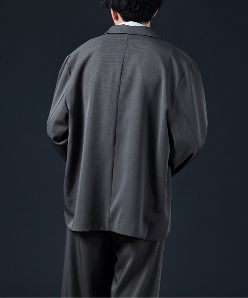 Ellno Loset（エルノロゼット）の「ダブルテーラードジャケット（テーラードジャケット・メンズ・ブルーグリーン/チャコールグレー/ブラック・MEDIUM/LARGE）」の14枚目の写真