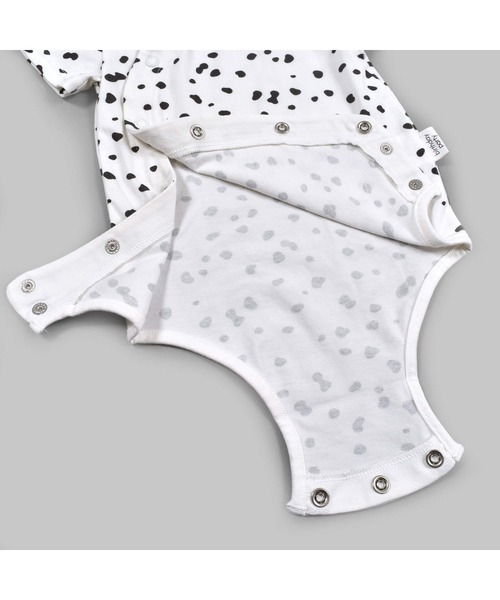 birthday party（バースデイパーティー）の「birthdayparty/天竺アンニュイドットボディミニベビー(70~80cm)（ロンパース・キッズ・ピンク系その他/ホワイト系その他・70/80）」の12枚目の写真