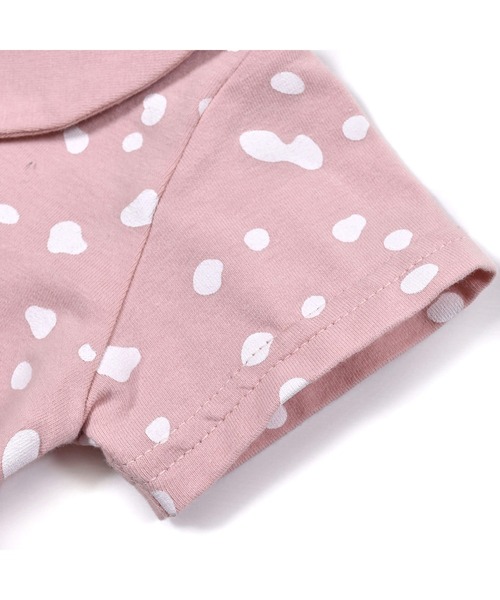 birthday party（バースデイパーティー）の「birthdayparty/天竺アンニュイドットボディミニベビー(70~80cm)（ロンパース・キッズ・ピンク系その他/ホワイト系その他・70/80）」の7枚目の写真