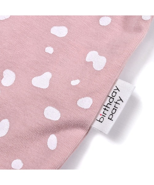 birthday party（バースデイパーティー）の「birthdayparty/天竺アンニュイドットボディミニベビー(70~80cm)（ロンパース・キッズ・ピンク系その他/ホワイト系その他・70/80）」の9枚目の写真