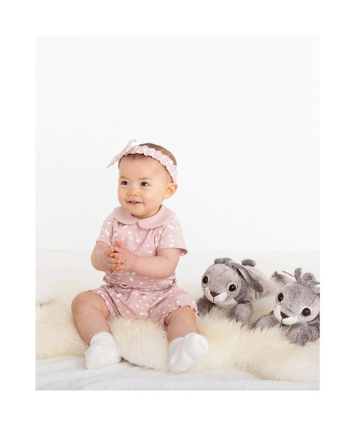 birthday party（バースデイパーティー）の「birthdayparty/天竺アンニュイドットボディミニベビー(70~80cm)（ロンパース・キッズ・ピンク系その他/ホワイト系その他・70/80）」の14枚目の写真