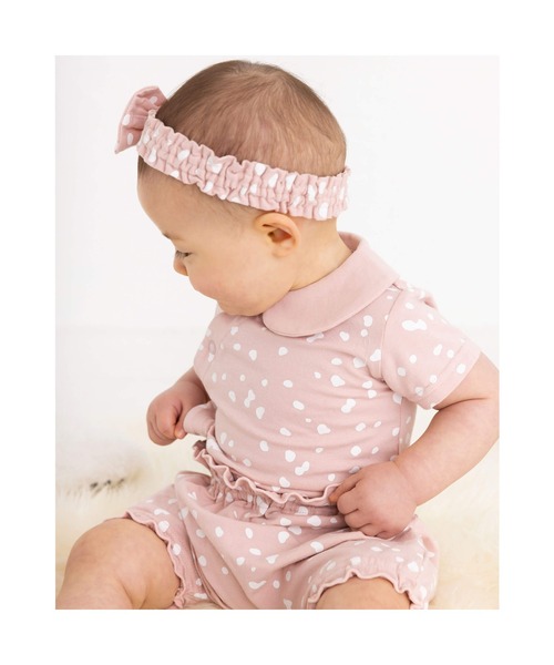 birthday party（バースデイパーティー）の「birthdayparty/天竺アンニュイドットボディミニベビー(70~80cm)（ロンパース・キッズ・ピンク系その他/ホワイト系その他・70/80）」の16枚目の写真