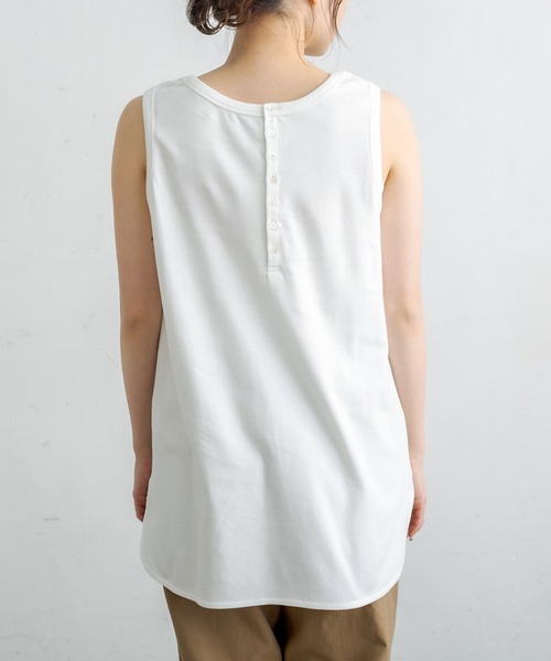 PUAL CE CIN（ピュアルセシン）の「2WAYスムースノースリーブ（タンクトップ・レディース・ブラック/オフホワイト・FREE）」の13枚目の写真