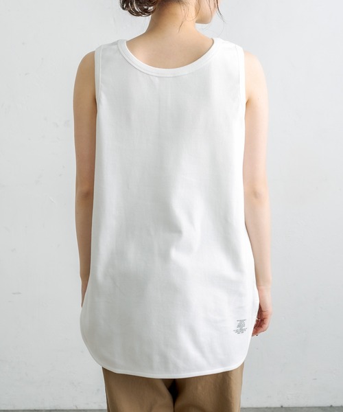 PUAL CE CIN（ピュアルセシン）の「2WAYスムースノースリーブ（タンクトップ・レディース・ブラック/オフホワイト・FREE）」の18枚目の写真