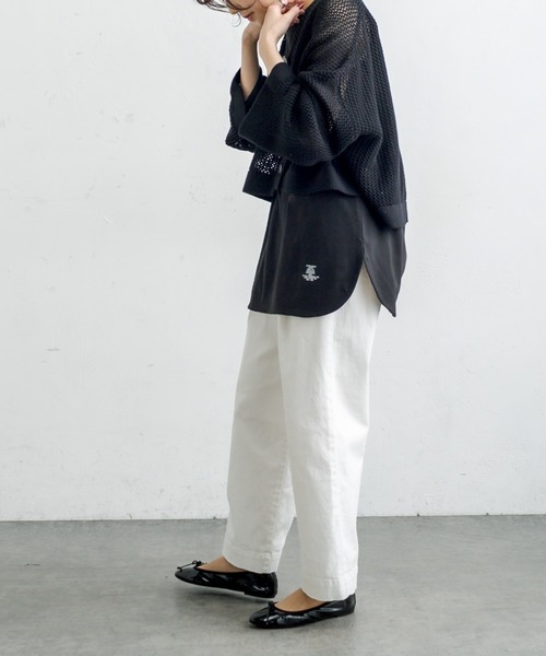 PUAL CE CIN（ピュアルセシン）の「2WAYスムースノースリーブ（タンクトップ・レディース・ブラック/オフホワイト・FREE）」の10枚目の写真