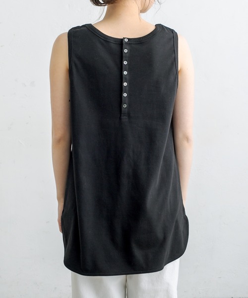 PUAL CE CIN（ピュアルセシン）の「2WAYスムースノースリーブ（タンクトップ・レディース・ブラック/オフホワイト・FREE）」の16枚目の写真