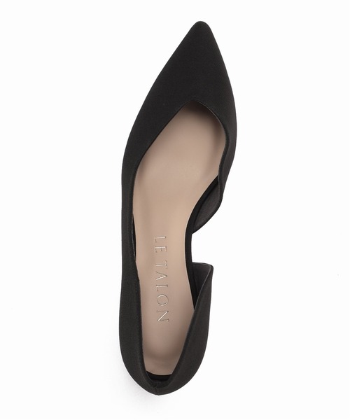 LE TALON（ルタロン）の「5.5cmVカットサイドオープン（パンプス・レディース・ブラック×ブラック/ベージュ/スミクロ・22.5cm/23.5cm/23cm/24cm/24.5cm/25.5cm/21/22cm/21.5/25cm）」の9枚目の写真