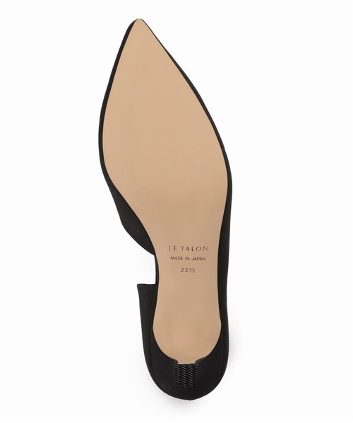 LE TALON（ルタロン）の「5.5cmVカットサイドオープン（パンプス・レディース・ブラック×ブラック/ベージュ/スミクロ・22.5cm/23.5cm/23cm/24cm/24.5cm/25.5cm/21/22cm/21.5/25cm）」の10枚目の写真