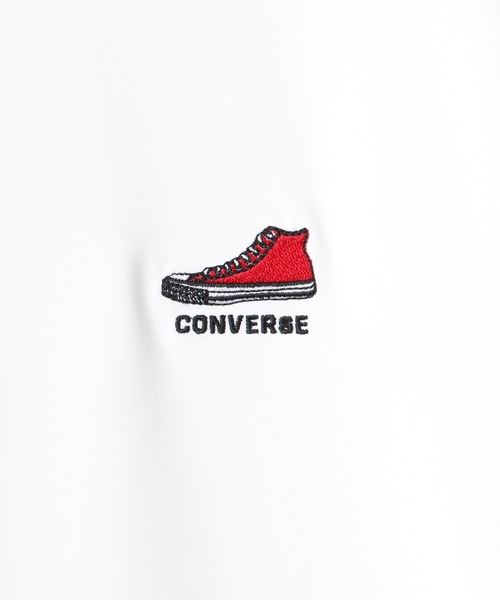 CONVERSE（コンバース）の「CONVERSE/コンバース オーバーサイズ ワンポイント オールスター スニーカー ロゴ 刺繍 半袖 シャツ/カラーボタン/クレリック衿/バックプリント（シャツ/ブラウス・メンズ・グリーン系その他/ホワイト系その他/グレー系その他/ホワイト/グリーン系その他2/スミクロ・M/L/LL）」の19枚目の写真