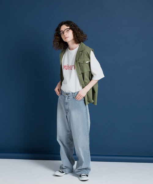 MUHET(ミュエータ)の「ロゴプリントTシャツ(Tシャツ/カットソー・レディース・ホワイト/チャコールグレー・MEDIUM/X-LARGE)」の4枚目の写真