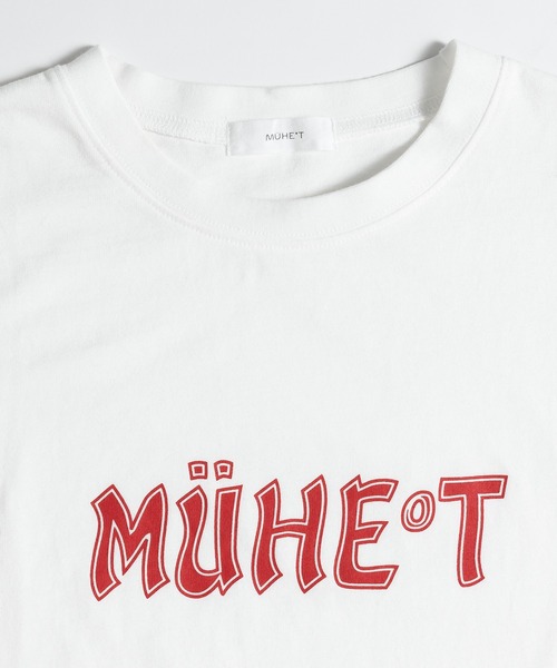 MUHET(ミュエータ)の「ロゴプリントTシャツ(Tシャツ/カットソー・レディース・ホワイト/チャコールグレー・MEDIUM/X-LARGE)」の13枚目の写真