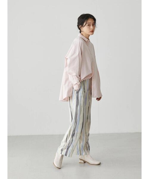 AMERICAN HOLIC（アメリカンホリック）の「ストライプ柄ストレートパンツ（その他パンツ・レディース・ストライプ・M/L）」の6枚目の写真