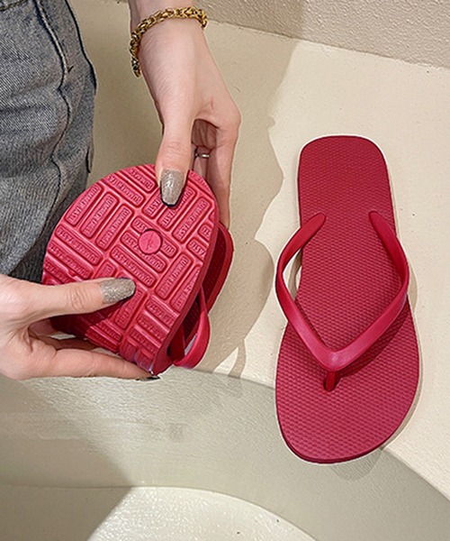 STYLEBLOCK（スタイルブロック）の「ビーチサンダル（サンダル・レディース・ベージュ/ブラック/イエロー/パープル/レッド/ラベンダー/ブルー/オレンジ・S/M/L）」の7枚目の写真