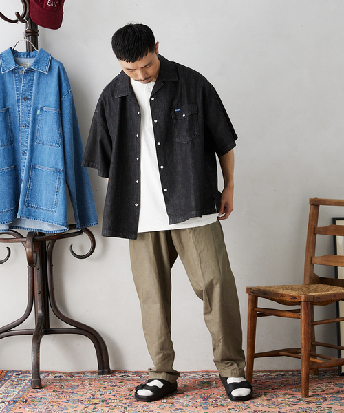 Wrangler(ラングラー)の「【Wrangler / ラングラー】別注 Denim SHIRTS(シャツ/ブラウス・メンズ・ブラック/ネイビー/ブルー・MEDIUM/LARGE)」の5枚目の写真