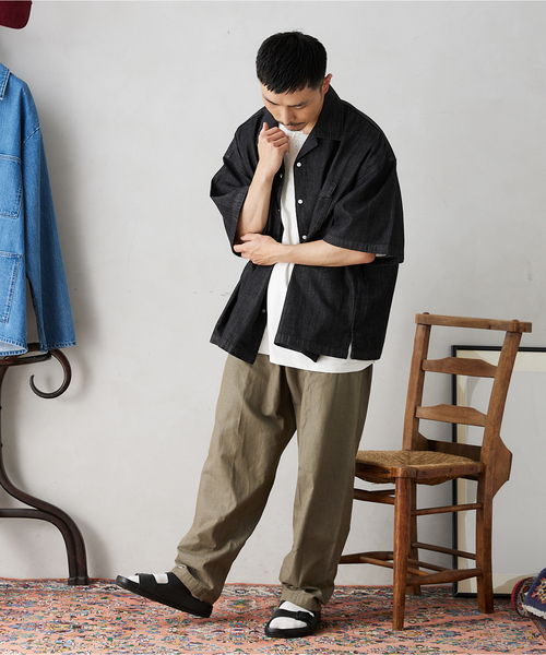 Wrangler(ラングラー)の「【Wrangler / ラングラー】別注 Denim SHIRTS(シャツ/ブラウス・メンズ・ブラック/ネイビー/ブルー・MEDIUM/LARGE)」の6枚目の写真