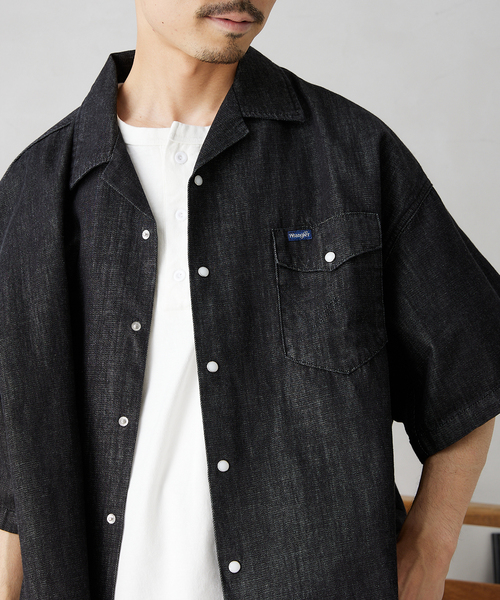 Wrangler(ラングラー)の「【Wrangler / ラングラー】別注 Denim SHIRTS(シャツ/ブラウス・メンズ・ブラック/ネイビー/ブルー・MEDIUM/LARGE)」の11枚目の写真