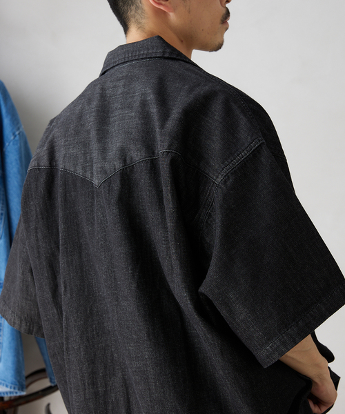 Wrangler(ラングラー)の「【Wrangler / ラングラー】別注 Denim SHIRTS(シャツ/ブラウス・メンズ・ブラック/ネイビー/ブルー・MEDIUM/LARGE)」の13枚目の写真