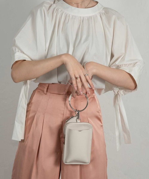 Amiur（エミレ）の「satin basic tuck pants（その他パンツ・レディース・ベージュ/ピンク/イエロー・S/M）」の8枚目の写真