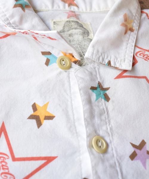 Coca Cola(コカコーラ)の「【ヴィンテージ古着】J,G,HOOK ETC Coca-Cola / コカ・コーラ 総柄 プルオーバーシャツ(シャツ/ブラウス・メンズ・ホワイト・MEDIUM)」の9枚目の写真