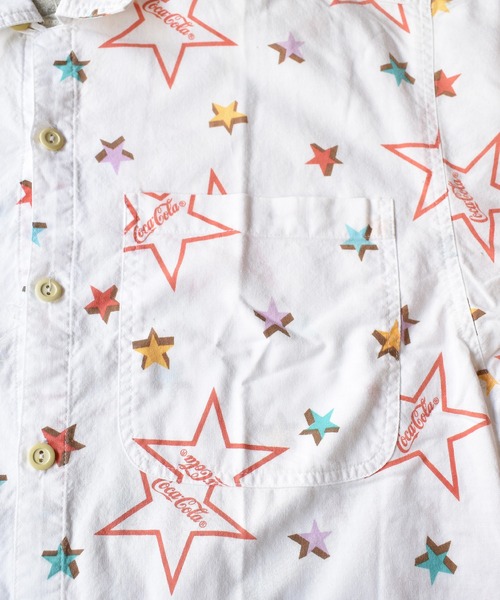Coca Cola(コカコーラ)の「【ヴィンテージ古着】J,G,HOOK ETC Coca-Cola / コカ・コーラ 総柄 プルオーバーシャツ(シャツ/ブラウス・メンズ・ホワイト・MEDIUM)」の5枚目の写真