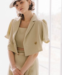 Cheek | 開衿ショートジャケット(テーラードジャケット)