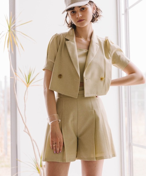 開衿ショートジャケット