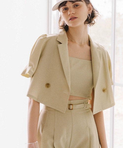 開衿ショートジャケット