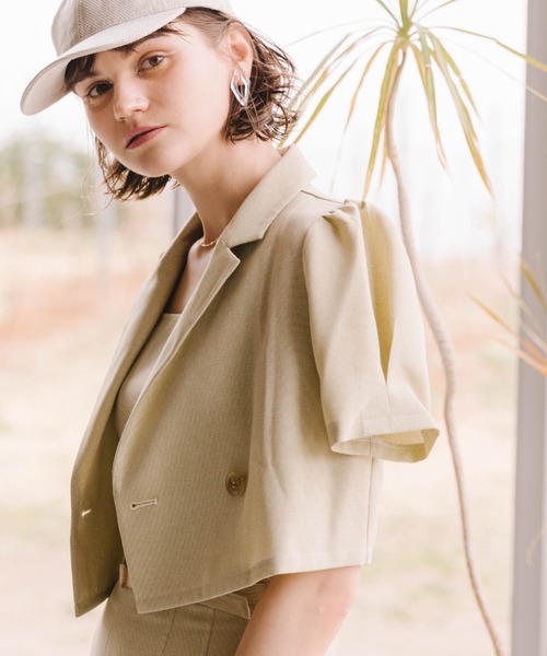 開衿ショートジャケット