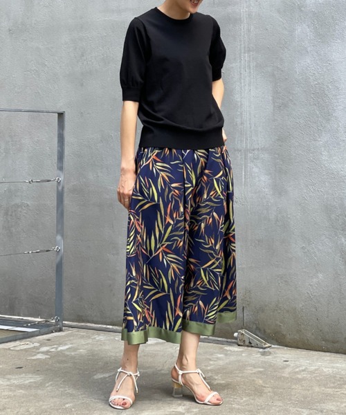 BEARDSLEY（ビアズリー）の「リーフプリントスカート（スカート・レディース・ネイビー・FREE）」の21枚目の写真