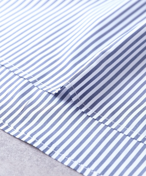 reca（レカ）の「ストライプヨーク切替五分袖ブラウス（シャツ/ブラウス・レディース・ブラック/ネイビー/ピンク・MEDIUM/LARGE）」の16枚目の写真