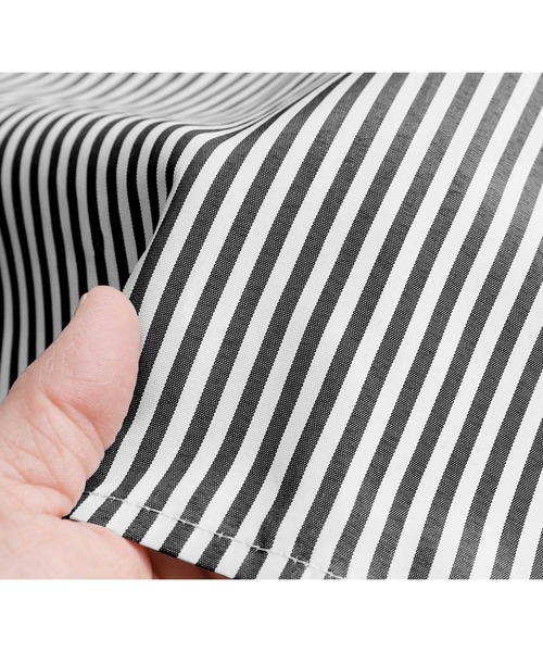 reca（レカ）の「ストライプヨーク切替五分袖ブラウス（シャツ/ブラウス・レディース・ブラック/ネイビー/ピンク・MEDIUM/LARGE）」の21枚目の写真