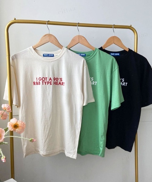 Dalfwin(ダールフィン)の「90'Sロゴ半袖Tシャツ(Tシャツ/カットソー・レディース・ブラック/グリーン/クリーム・FREE)」の14枚目の写真