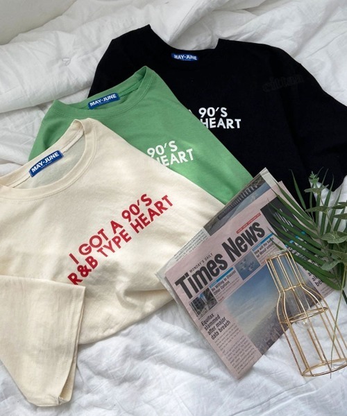 Dalfwin(ダールフィン)の「90'Sロゴ半袖Tシャツ(Tシャツ/カットソー・レディース・ブラック/グリーン/クリーム・FREE)」の12枚目の写真
