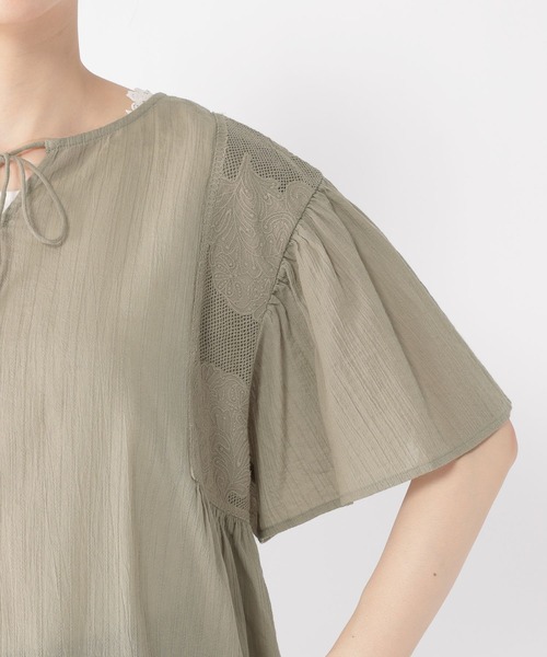 グラハムスペンサー　柄チュニック シュープリームララ アウトレット . Outlet オーガンジー