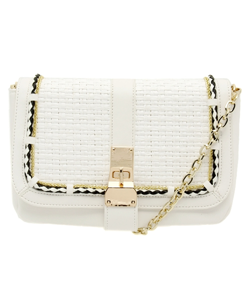 DouDou（ドゥドゥ）の「【DouDou】雑材コンビチェーンBag（ショルダーバッグ・レディース・ホワイト/その他1・FREE）」の17枚目の写真