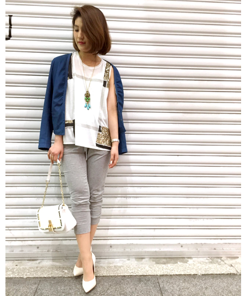 DouDou（ドゥドゥ）の「【DouDou】雑材コンビチェーンBag（ショルダーバッグ・レディース・ホワイト/その他1・FREE）」の20枚目の写真