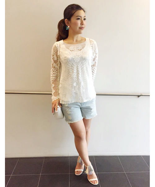 DouDou（ドゥドゥ）の「【DouDou】雑材コンビチェーンBag（ショルダーバッグ・レディース・ホワイト/その他1・FREE）」の21枚目の写真