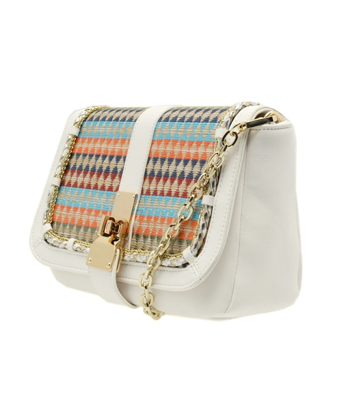 DouDou（ドゥドゥ）の「【DouDou】雑材コンビチェーンBag（ショルダーバッグ・レディース・ホワイト/その他1・FREE）」の11枚目の写真