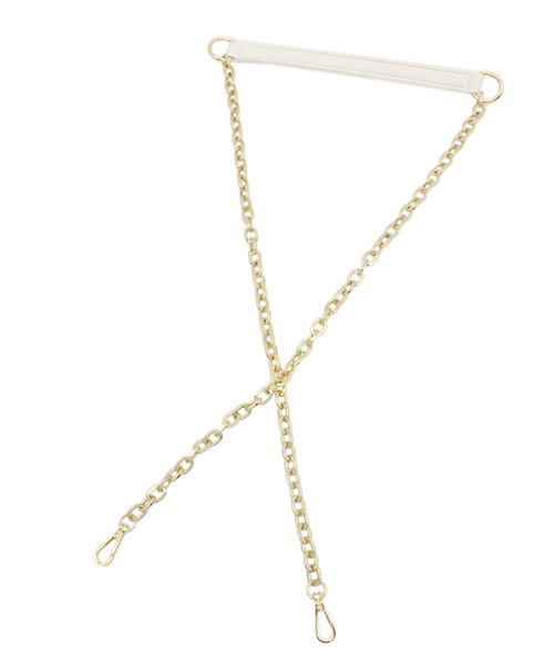 DouDou（ドゥドゥ）の「【DouDou】雑材コンビチェーンBag（ショルダーバッグ・レディース・ホワイト/その他1・FREE）」の9枚目の写真