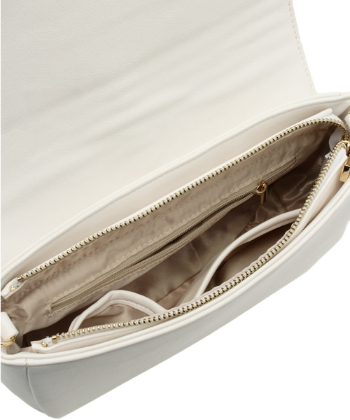 DouDou（ドゥドゥ）の「【DouDou】雑材コンビチェーンBag（ショルダーバッグ・レディース・ホワイト/その他1・FREE）」の3枚目の写真