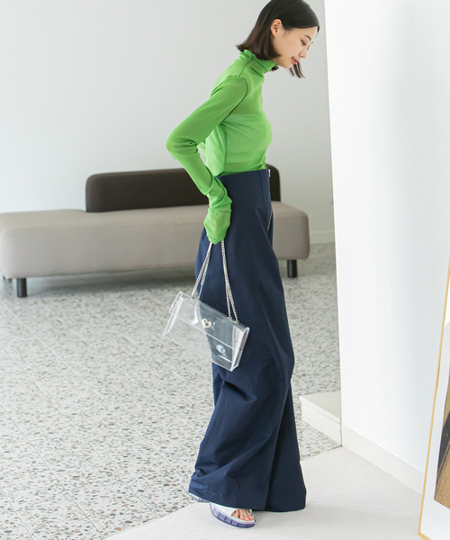 U by SPICK&SPAN(ユーバイスピックアンドスパン)の「ハイウエストチノパンツ(その他パンツ・レディース・ベージュ/ネイビー/レッド・38/36)」の17枚目の写真