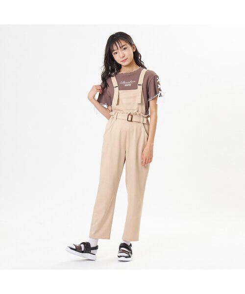 algy(アルジー)の「ウエストフリルサロペ(サロペット/オーバーオール・キッズ・ベージュ/カーキ/サックスブルー・SMALL/MEDIUM/X-SMALL/XX-SMALL)」の20枚目の写真