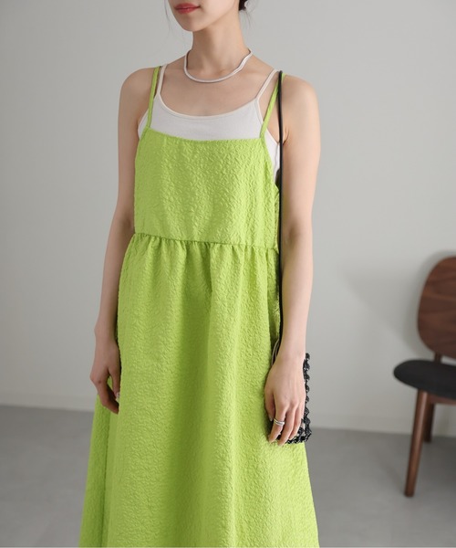 sakishimatokyo（サキシマトーキョー）の「ジャガードワンピース（ワンピース・レディース・ブラック/アイボリー/ライトブルー/グリーン/ライトグリーン・FREE）」の5枚目の写真