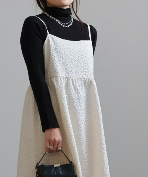 sakishimatokyo（サキシマトーキョー）の「ジャガードワンピース（ワンピース・レディース・ブラック/アイボリー/ライトブルー/グリーン/ライトグリーン・FREE）」の6枚目の写真